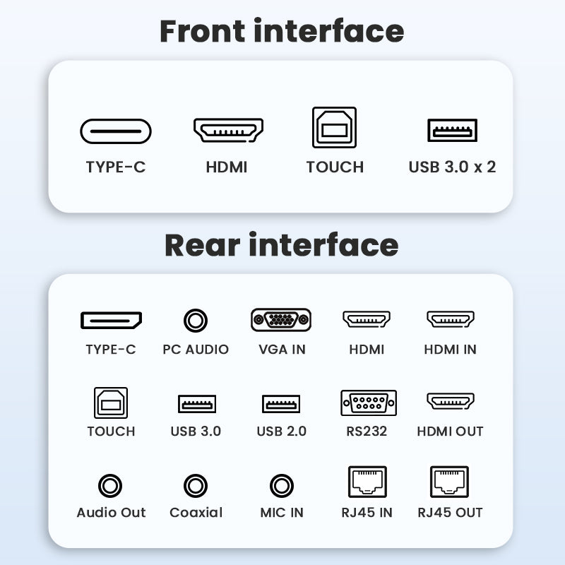 KEINONE 98-Inch Conference Interactive Panel, Smart Large Screen for Corporate Meeting Rooms, Multimedia Touchscreen, Teaching All-in-One Display