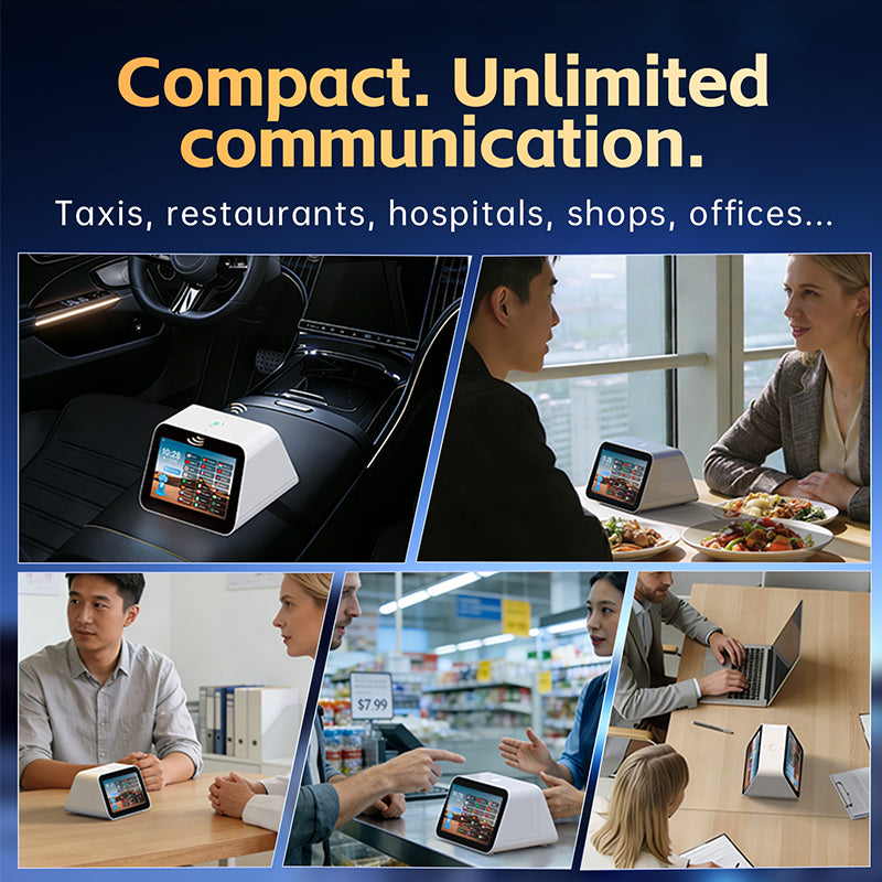 KEINONE 5.0-Inch Dual-Screen Translator 2.0 | AI-Powered Real-Time Translation | Multilingual Business & Office Interpreter