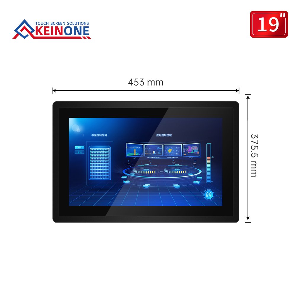 19 inci  PC industri kapasitif (panel aluminium dengan bezel)